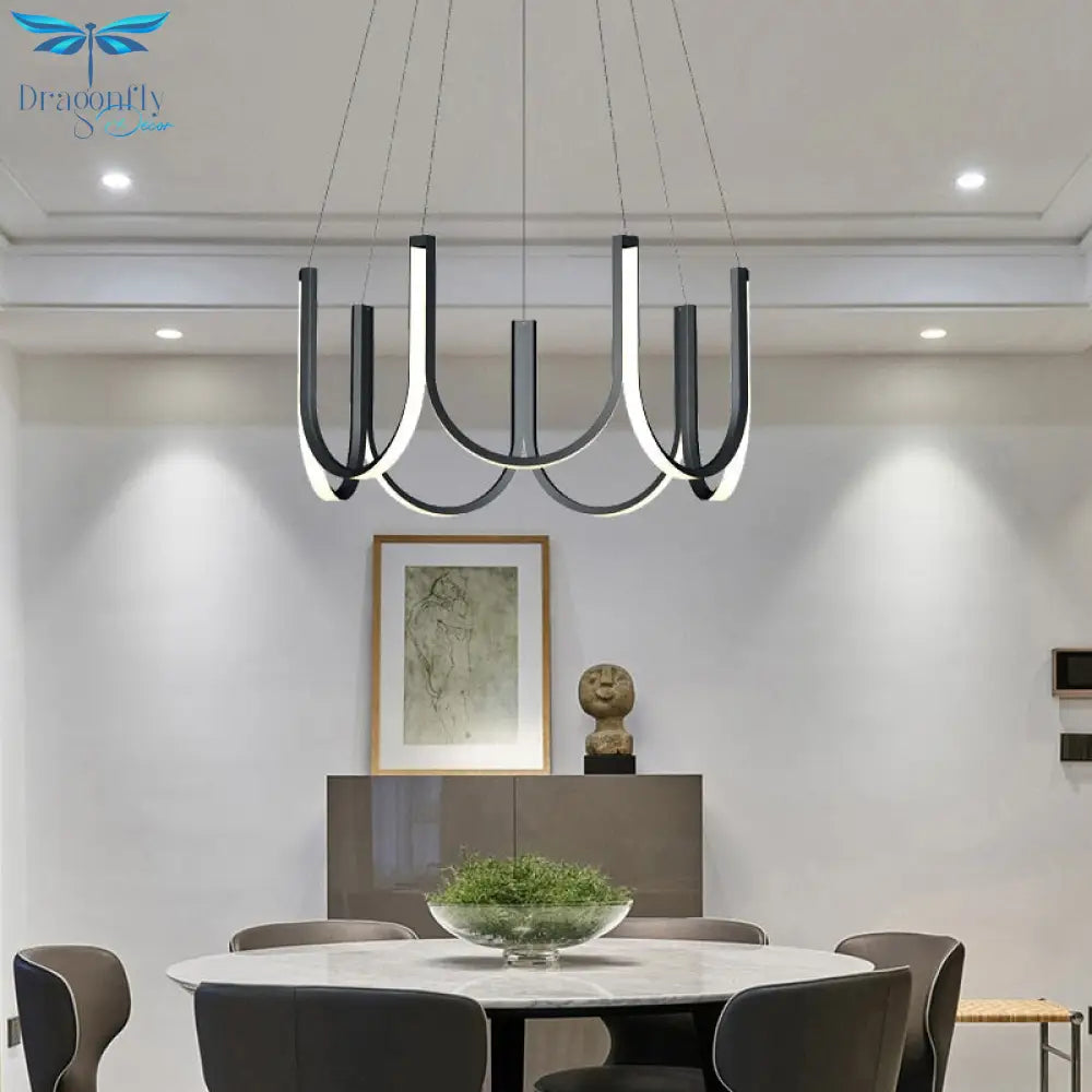 Modern Led Pendant Light Living Room Lighting Atmospheric Designer Villa Creative Bedroom Fixture