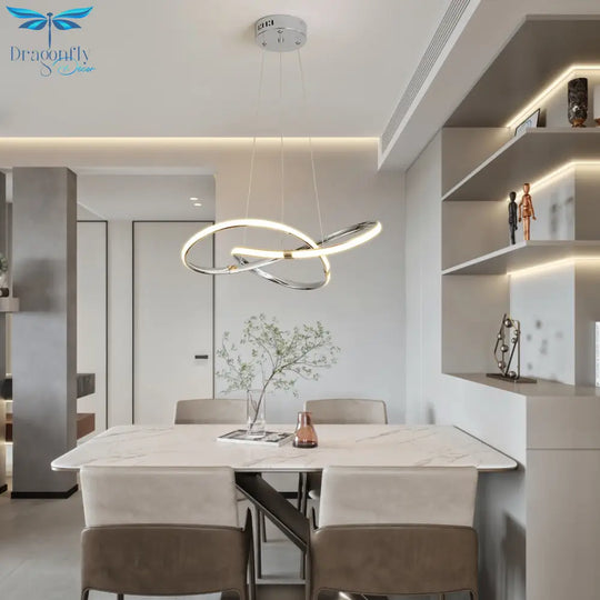 Modern Led Pendant Lights Dia540Mm Lamp 90-265V Suspension For Dinning Kitchen Room Bar Shop