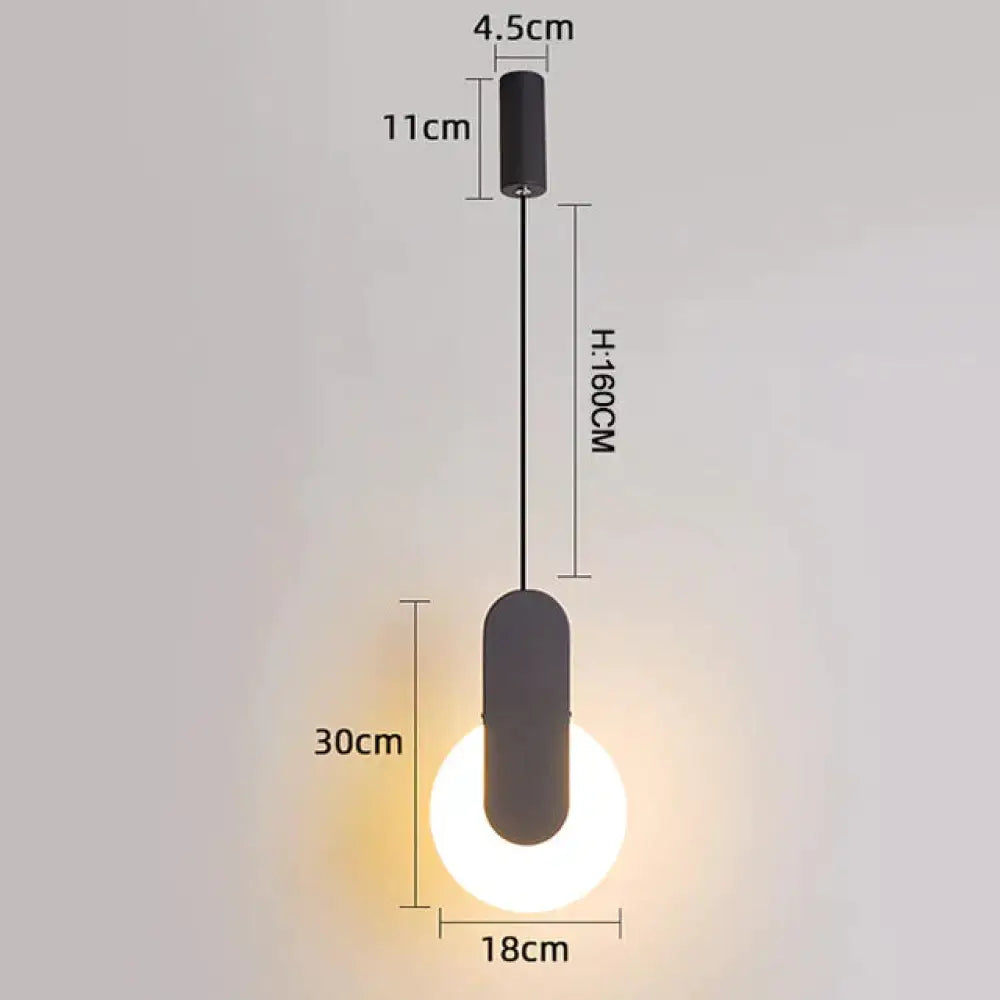 Modern Led Pendant Lights For Dinning Room Bedside Bar Home Deco Lamp Fixtures White/Black Color