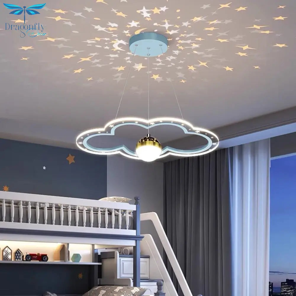 Modern Led Starry Sky Art Deco Chandelier For Bedroom Pendant Lighting