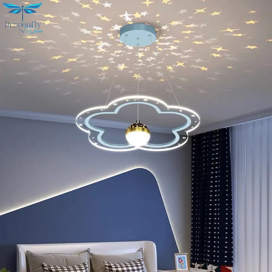 Modern Led Starry Sky Art Deco Chandelier For Bedroom Pendant Lighting