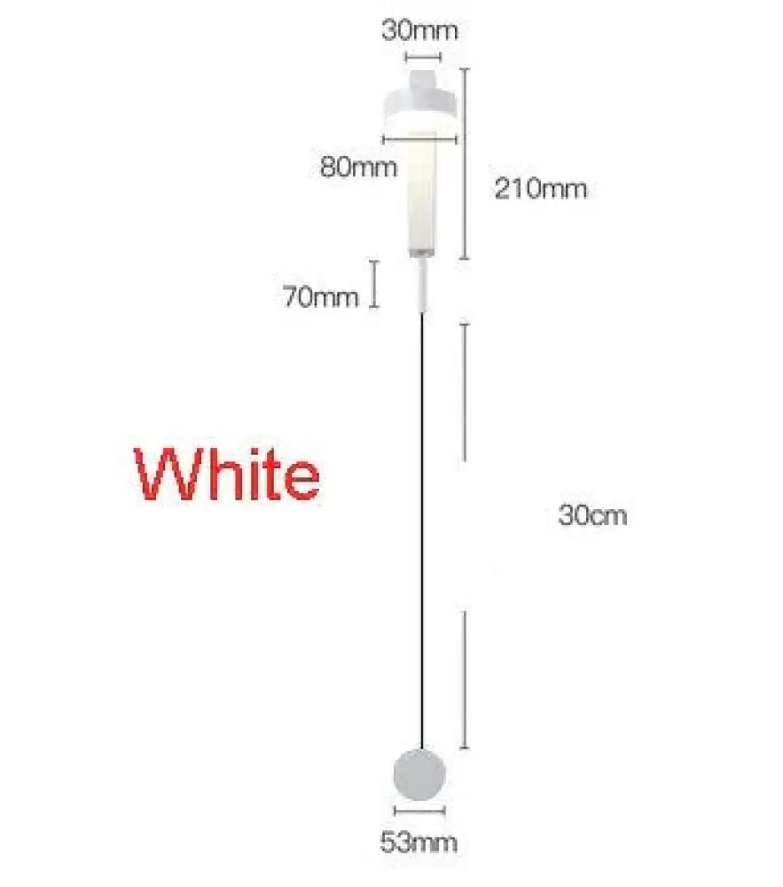 Modern Led Wall Lamps With Rotation Sconce Light For Bedside Living Room Bedroom Study White /