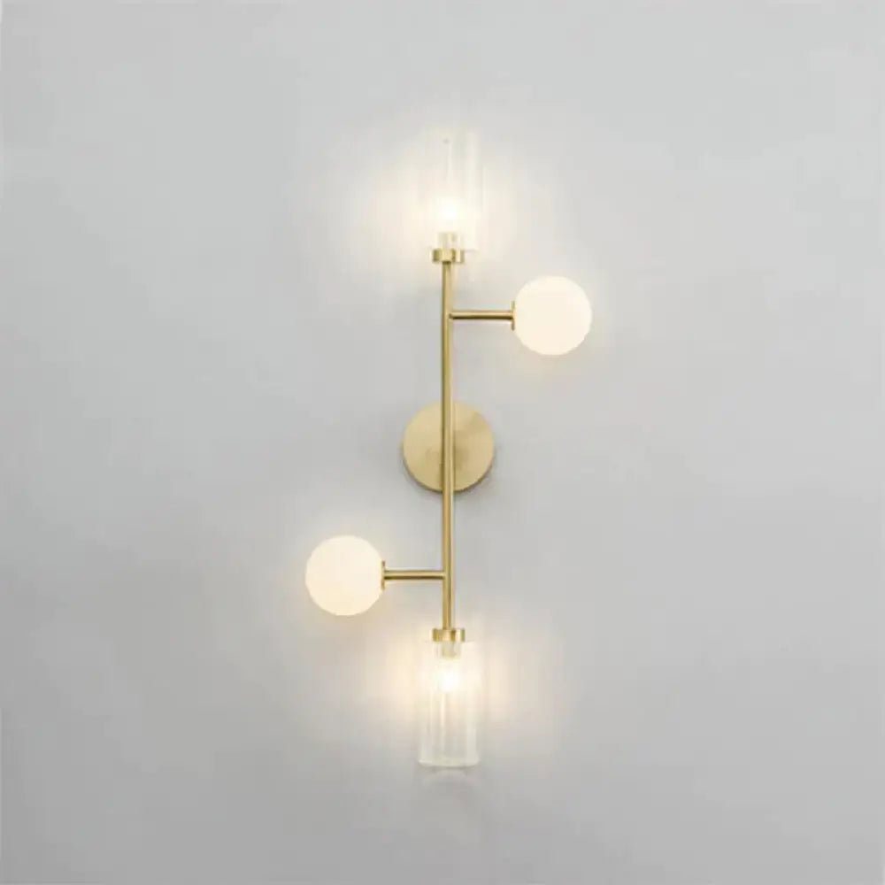 Modern Light Luxury Room Double - Headed All - Copper Wall Lamp Copper Lamps