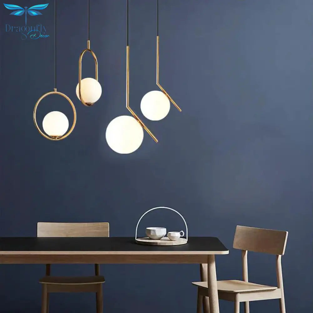 Modern Living Room/Bedroom/Minimalist/Restaurant Pendant Light Nordic Clothing Decoration Glass