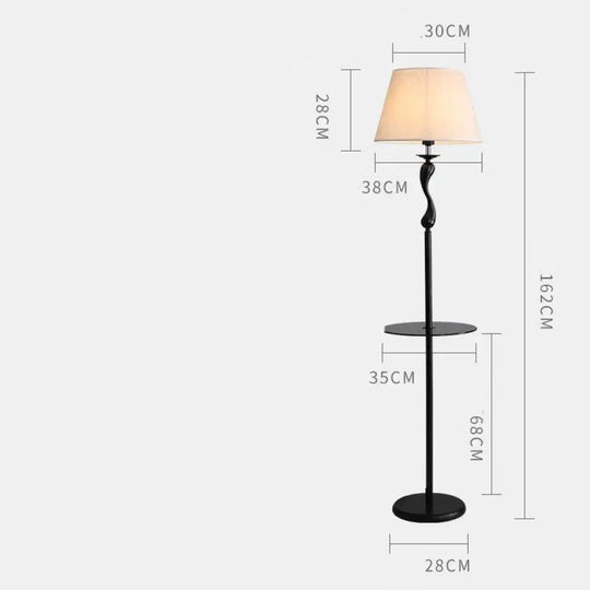 Modern Living Room Floor Lamp Creative Bedroom Study Vertical Stylish Home Led Black Tea Table Lamps