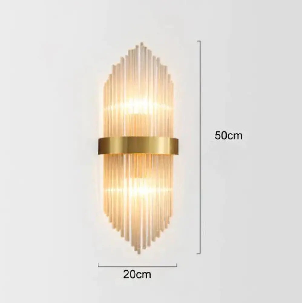 Modern Luxury Living Room Background Wall Lamp Bedroom Bedside Copper B / Without Light Source Lamps