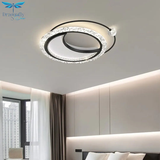 Modern Minimalist Acrylic Round Led Ceiling Lamp Home Fashion Atmosphere Gold Chandeliers Nordic