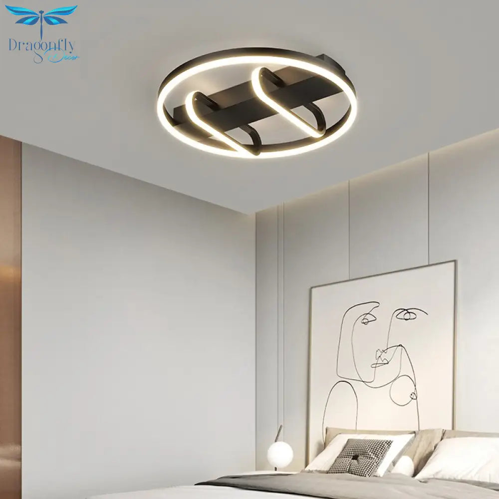 Modern Minimalist Living Room Chandeliers Atmosphere Home Headlight Creative Led Geometric Ceiling