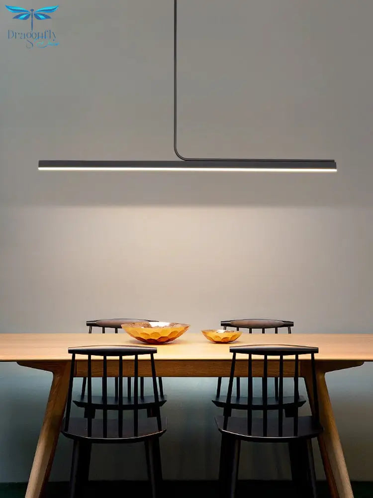 Modern Minimalist Long Bar Creative Pendant Light For Dining Room Kitchen