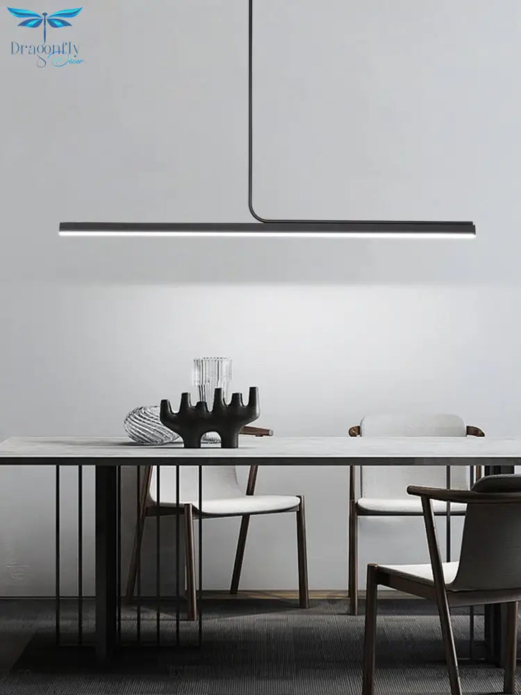 Modern Minimalist Long Bar Creative Pendant Light For Dining Room Kitchen