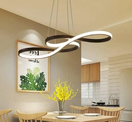 Modern New Creative Pendant Lights Led Kitchen Aluminum Silica Suspension Hanging Cord Lamp For