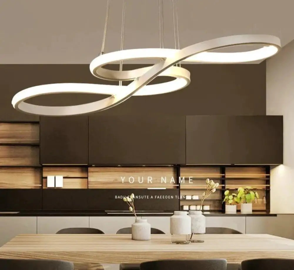Modern New Creative Pendant Lights Led Kitchen Aluminum Silica Suspension Hanging Cord Lamp For