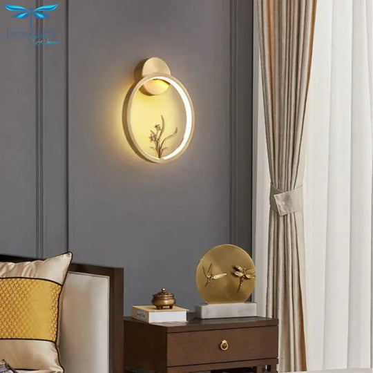 Modern New Simple Living Room Copper Wall Lamp Lamps