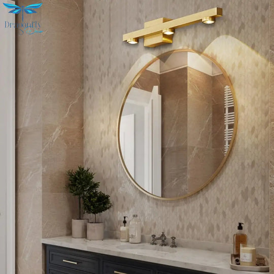 Modern Nordic Copper Washstand Wall Lamp Living Room Bedroom Background Lights Minimalist Bathroom
