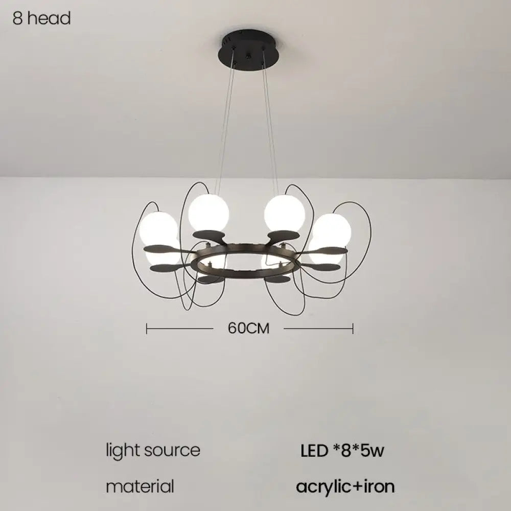 Modern Nordic Creative Chandelier Light - Decorative Lighting Fixture For Dining Bedroom And Living
