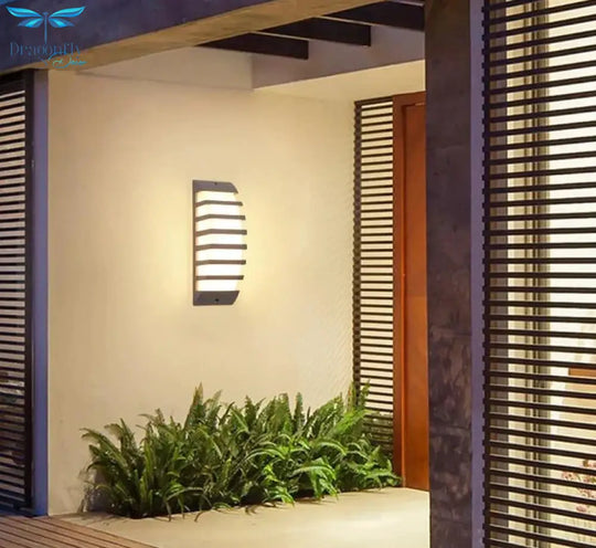 Modern Porch Light Waterproof Ip65 Radar Sensor Wall Lamps For Courtyard Patio Garden Front Door