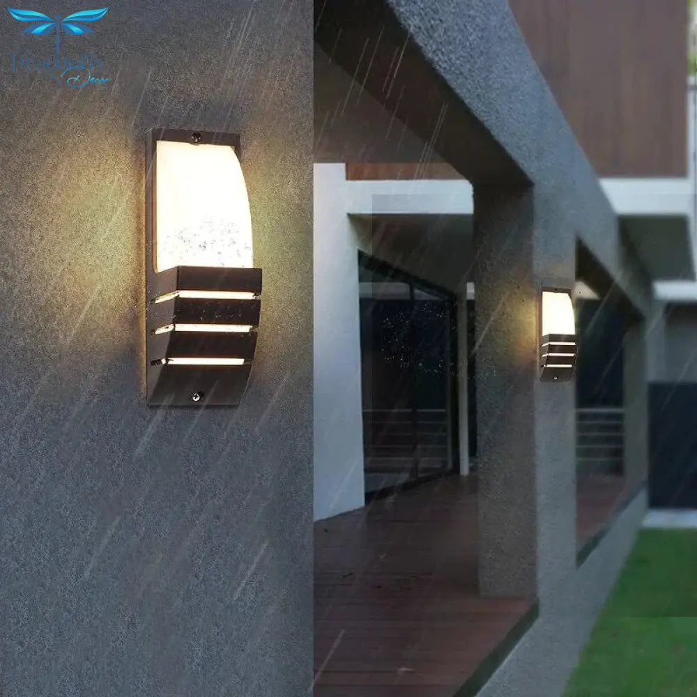 Modern Porch Light Waterproof Ip65 Radar Sensor Wall Lamps For Courtyard Patio Garden Front Door