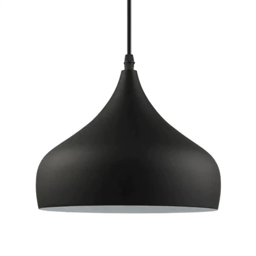 Modern Simple Led Pendant Light Aluminum Hanging Room Lamp A Style Black