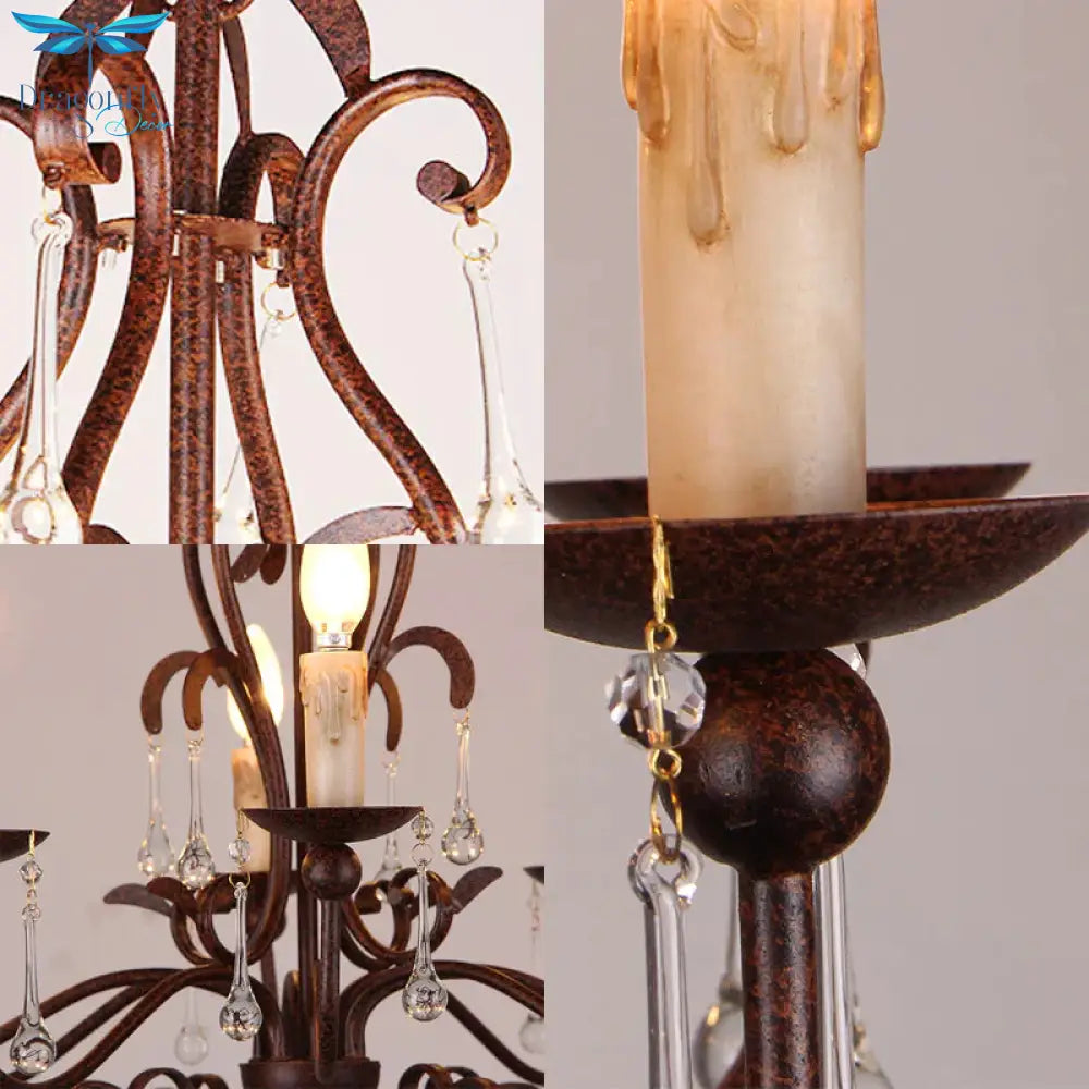 Modernism Sputnik Ceiling Chandelier Crystal 6/8 Heads Hanging Light Fixture In Black For Bedroom