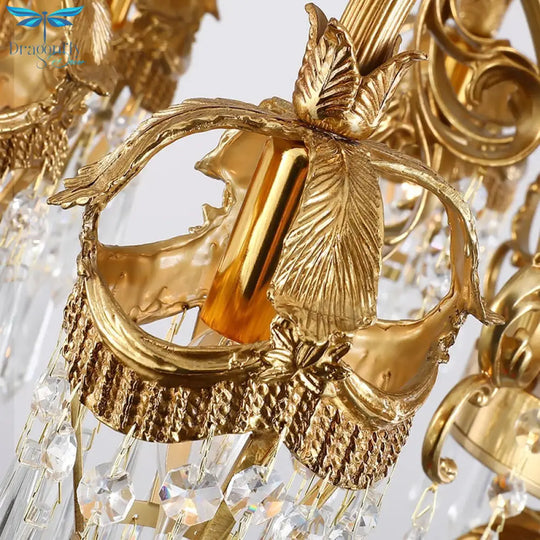 Monarch - European All - Copper Luxury Crystal Chandelier Creative Art Chandelier