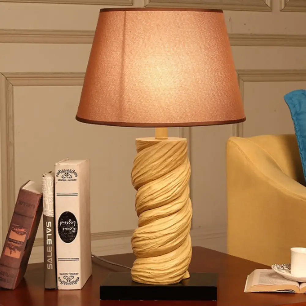 Monica - White/Brown Table Lamp Brown