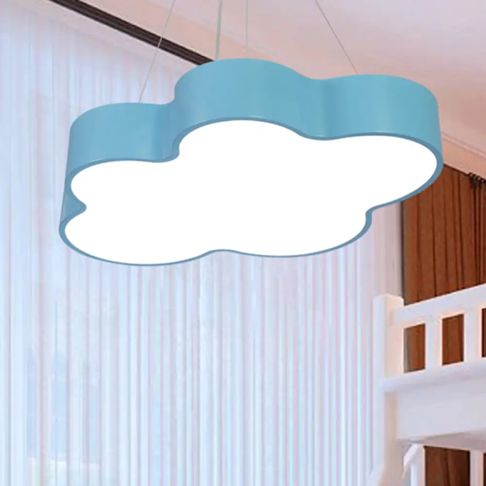 Monique - Cloud Pendant Ceiling Light Modern Metal Led Kindergarten Lighting Blue / White