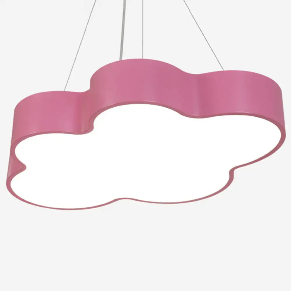 Monique - Cloud Pendant Ceiling Light Modern Metal Led Kindergarten Lighting Pink / White