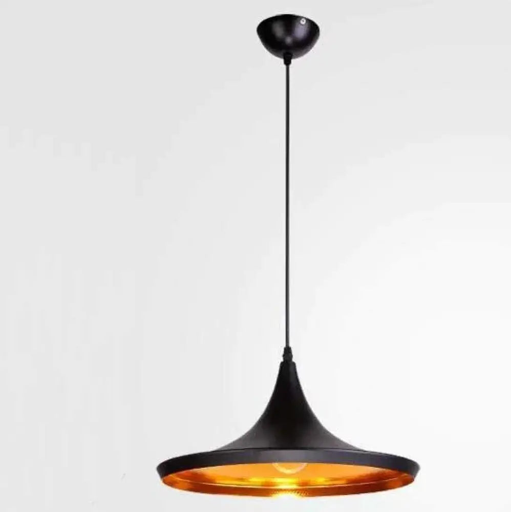 Musical Instrument Hanging Pendant Lamp Light For Restaurant Bar Black A