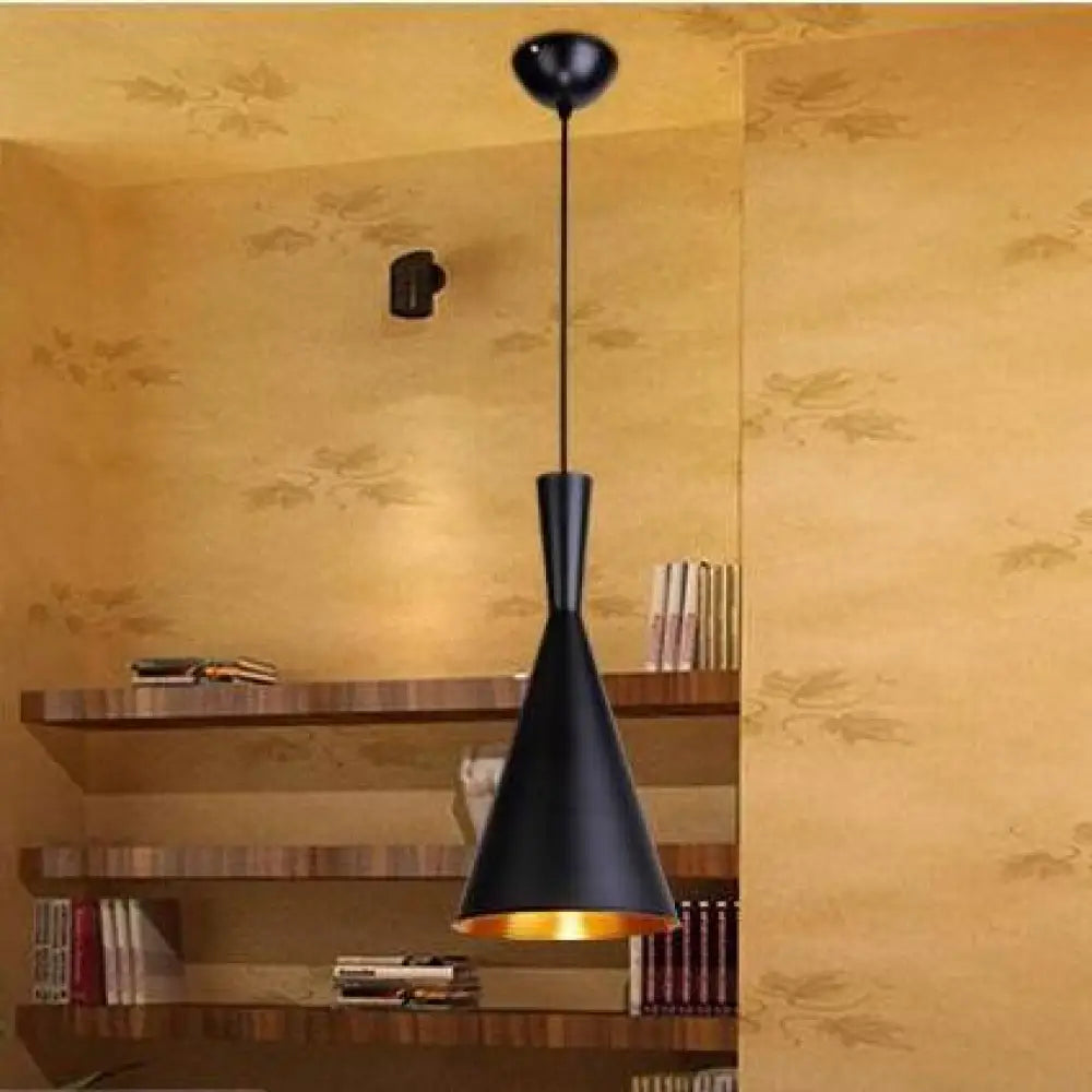 Musical Instrument Hanging Pendant Lamp Light For Restaurant Bar Black C