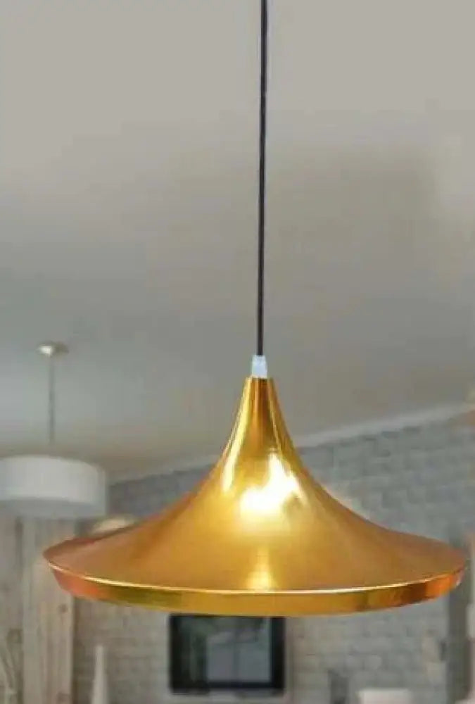 Musical Instrument Hanging Pendant Lamp Light For Restaurant Bar Gold A