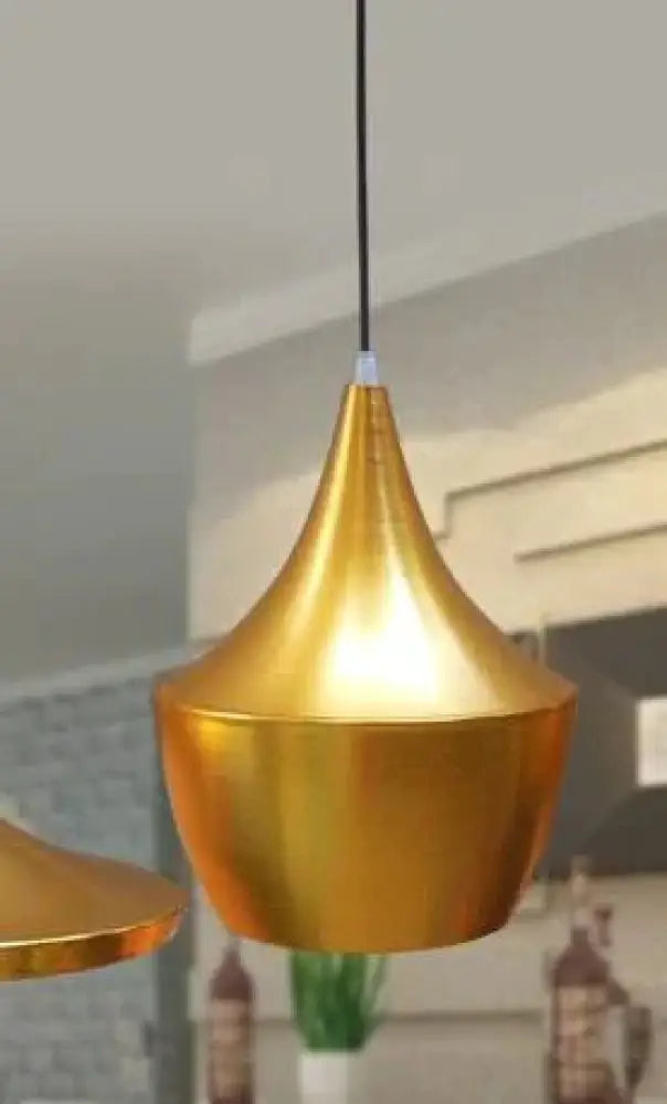 Musical Instrument Hanging Pendant Lamp Light For Restaurant Bar Gold B