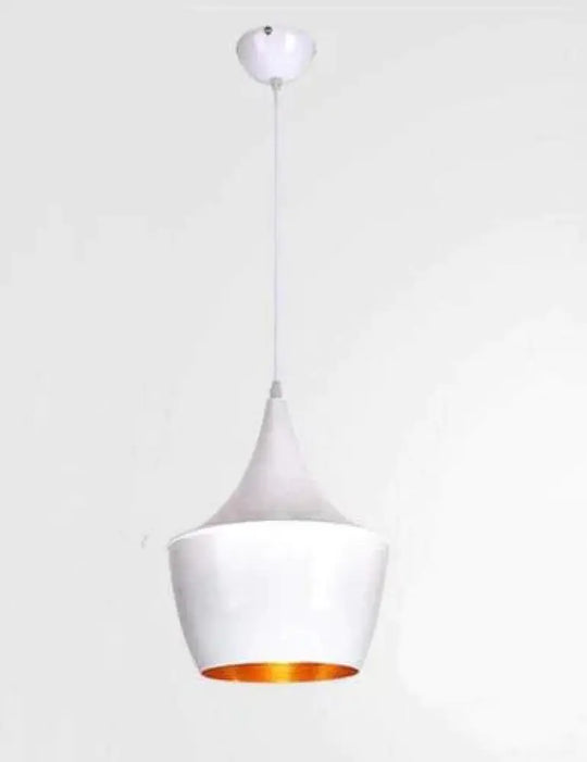 Musical Instrument Hanging Pendant Lamp Light For Restaurant Bar White B