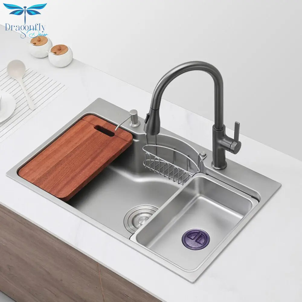 Nano 304 Stainless Steel Vegetable Sink For Kitchen Household Undercounter Basin Voppo Evier