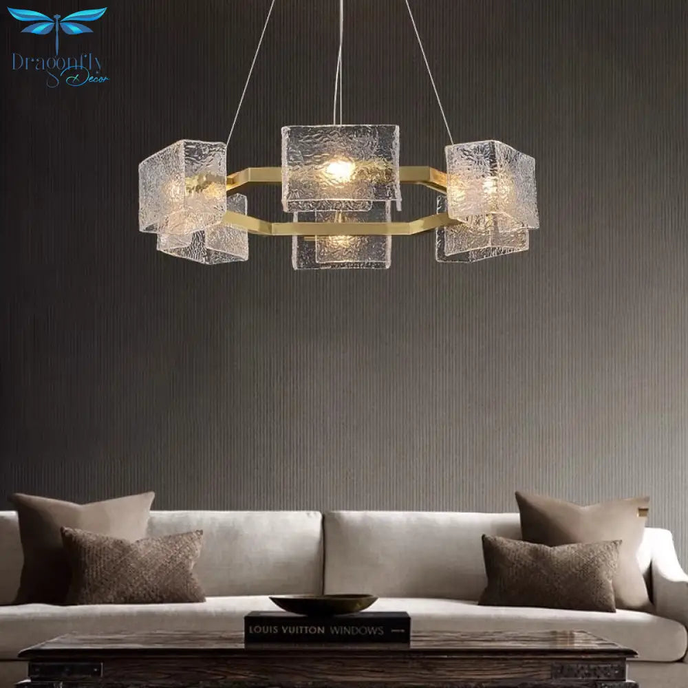 New Creative Crystal Chandelier Modern Luxury Living Room Restaurant Pendant Light Irregular Luster