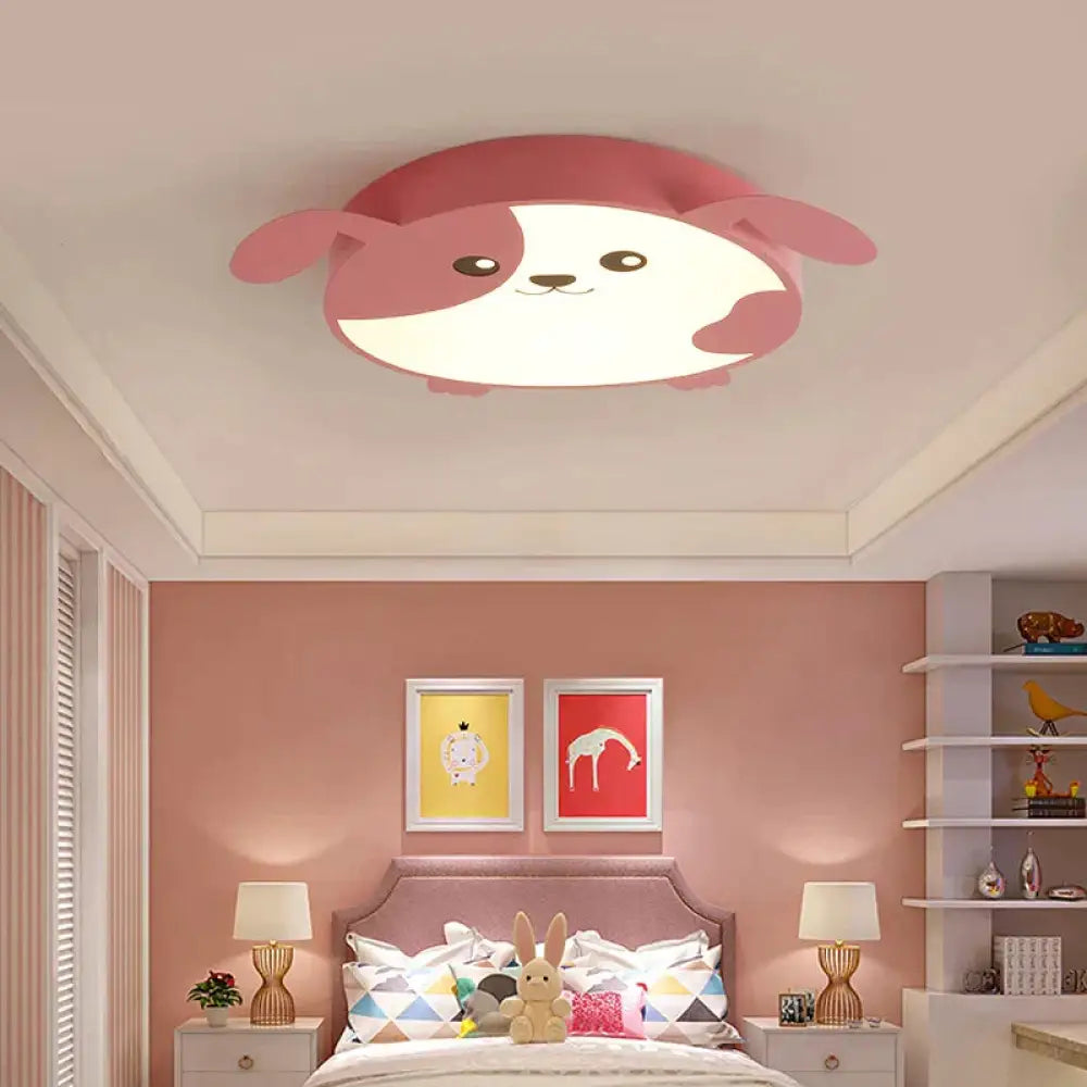 New Design Led Ceiling Light Baby Room Child Cutie Cat Shape With Remote Control Lamp Lighting