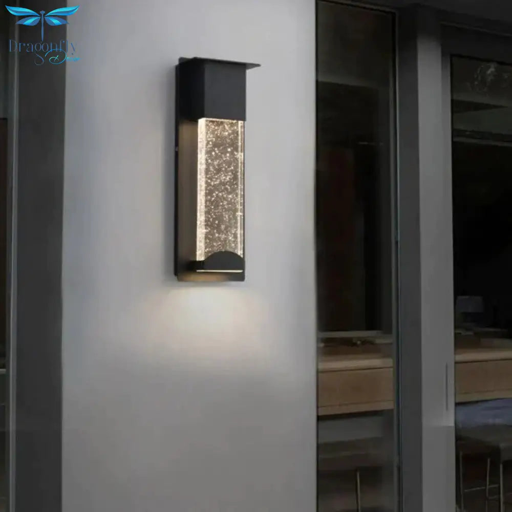 New Led Wall Lighting Pir Motion Sensor Crystal Outdoor Ip65 Waterproof Street Lamp For Balcony