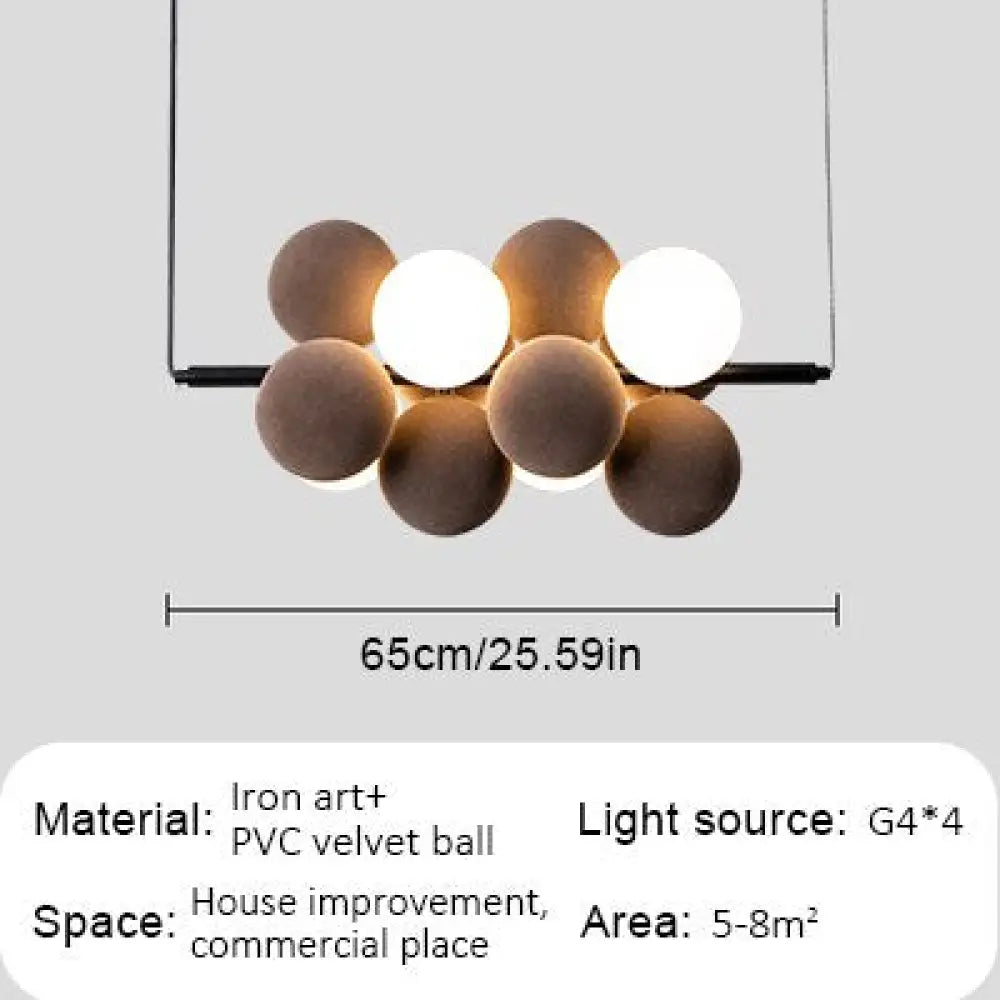 New Nordic Glass Ball Chandelier - Stylish Pendant Lamp For Dining Living Room And Bedroom Type A -