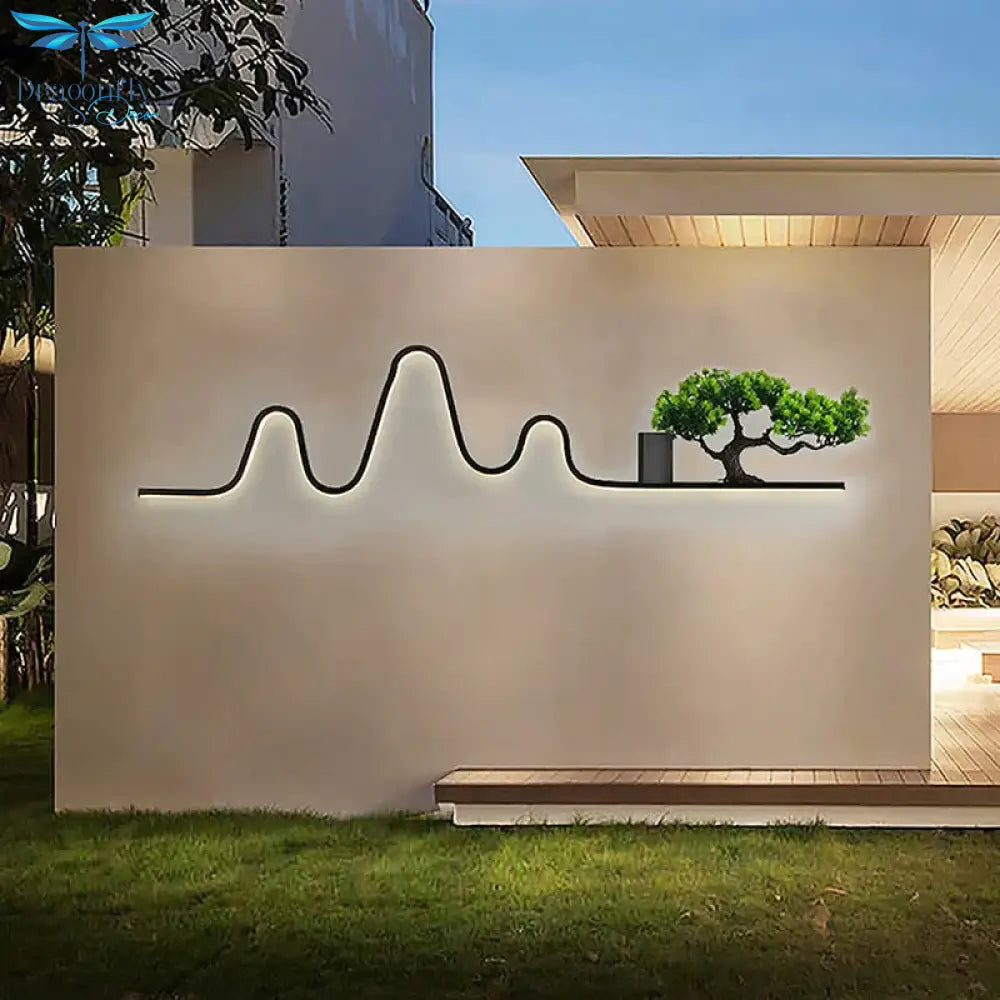 New Outdoor Lighting Ip65 Waterproof Led Wall Lamp Modern Garden Villa Landscape Decoration Plant