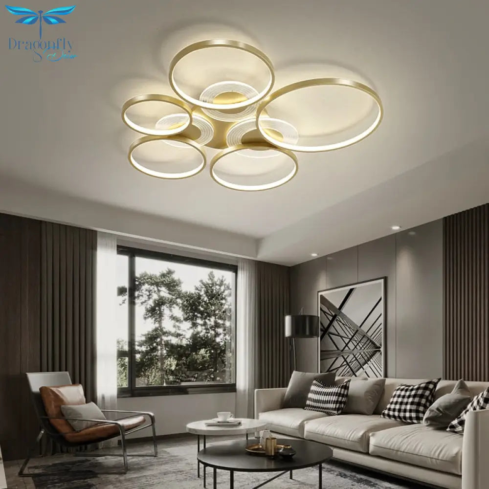 New Style Living Room Chandeliers Simple Modern Atmosphere Led Ceiling Lamps Nordic Bedroom