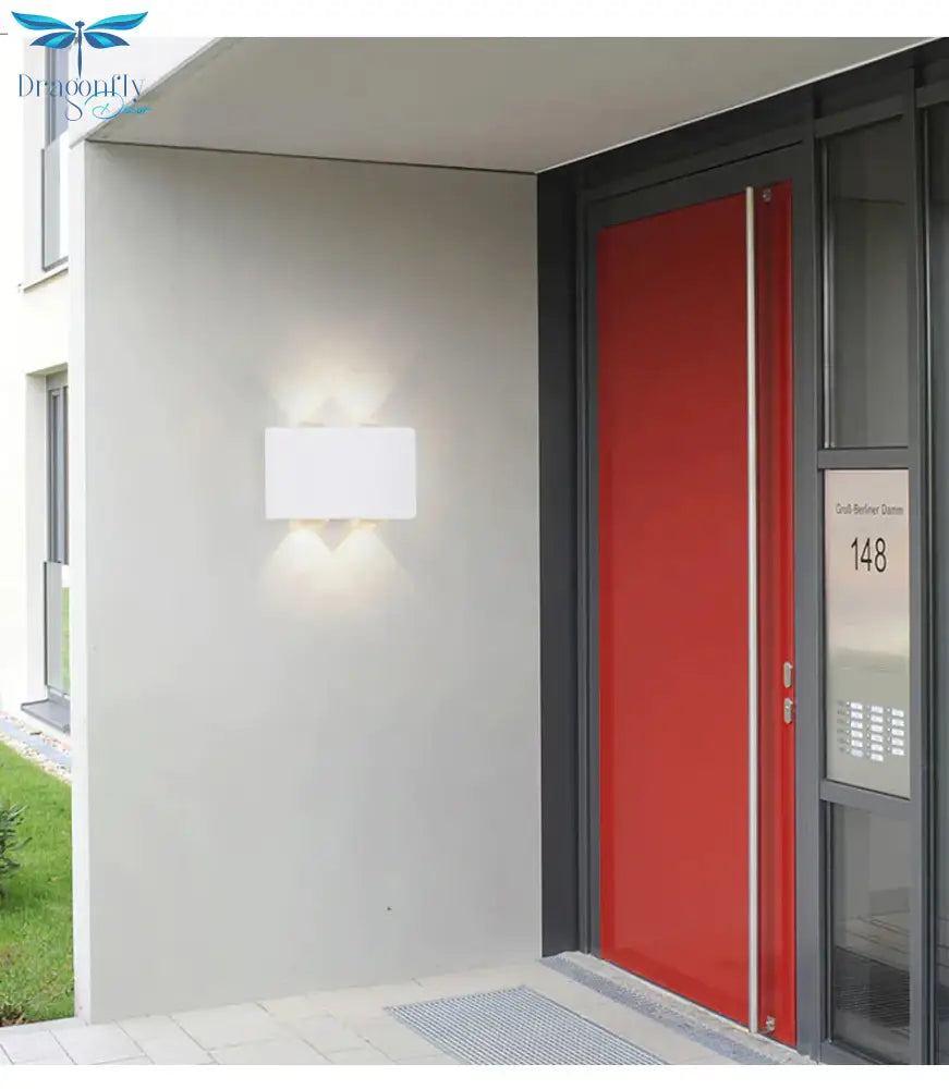 New Wall Lamp Led Aluminum Outdoor Indoor Ip65 Up Down White Black Modern For Home Stairs Bedroom