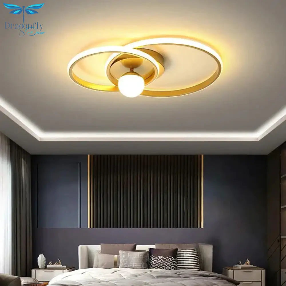 Nora’s Nordic Style Bedroom Ring Ceiling Lamp