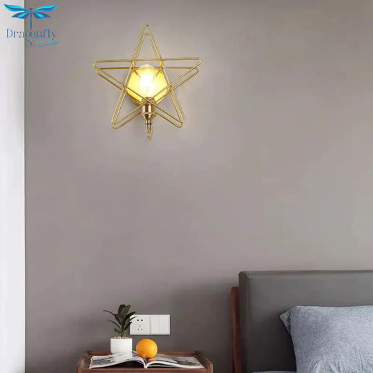 Nordic All - Copper Wall Lamp Bedroom Bedside Simple Modern Creative Aisle Corridor Living Room
