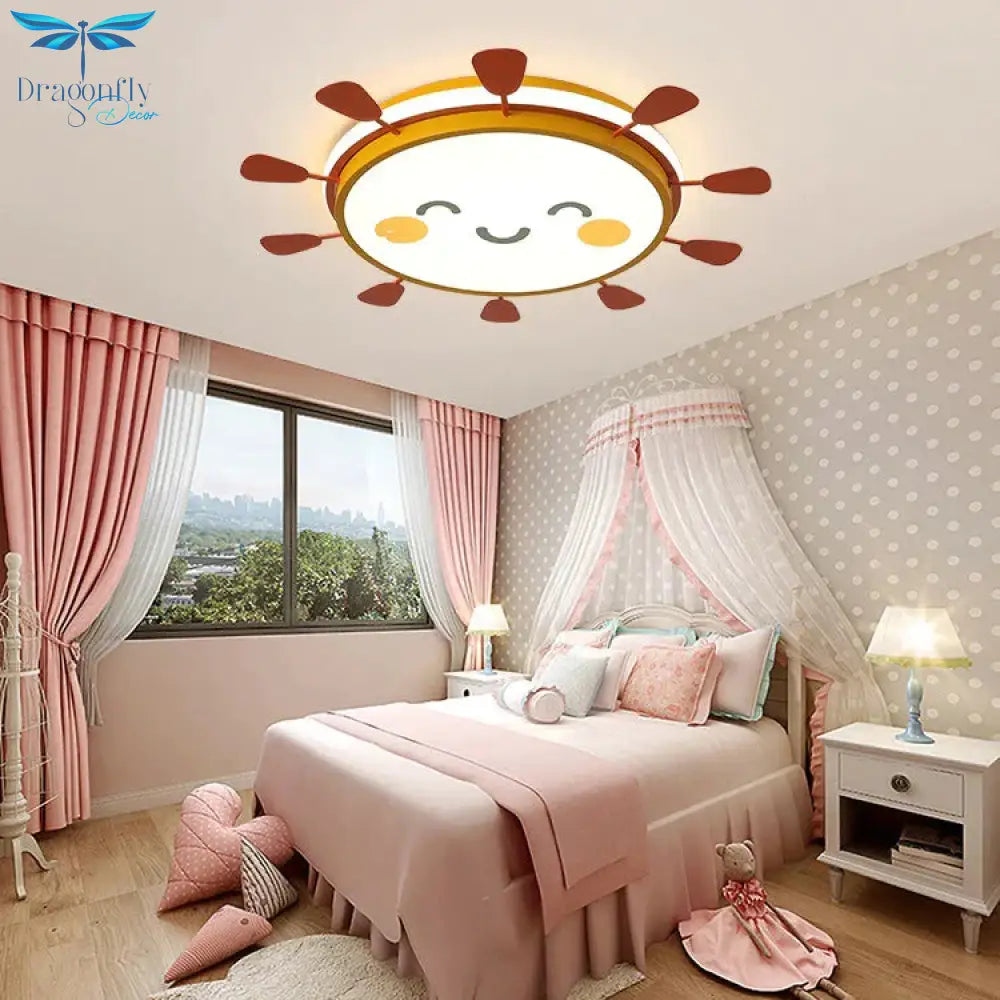 Nordic Bedroom Children’s Cute Led Ceiling Lamp