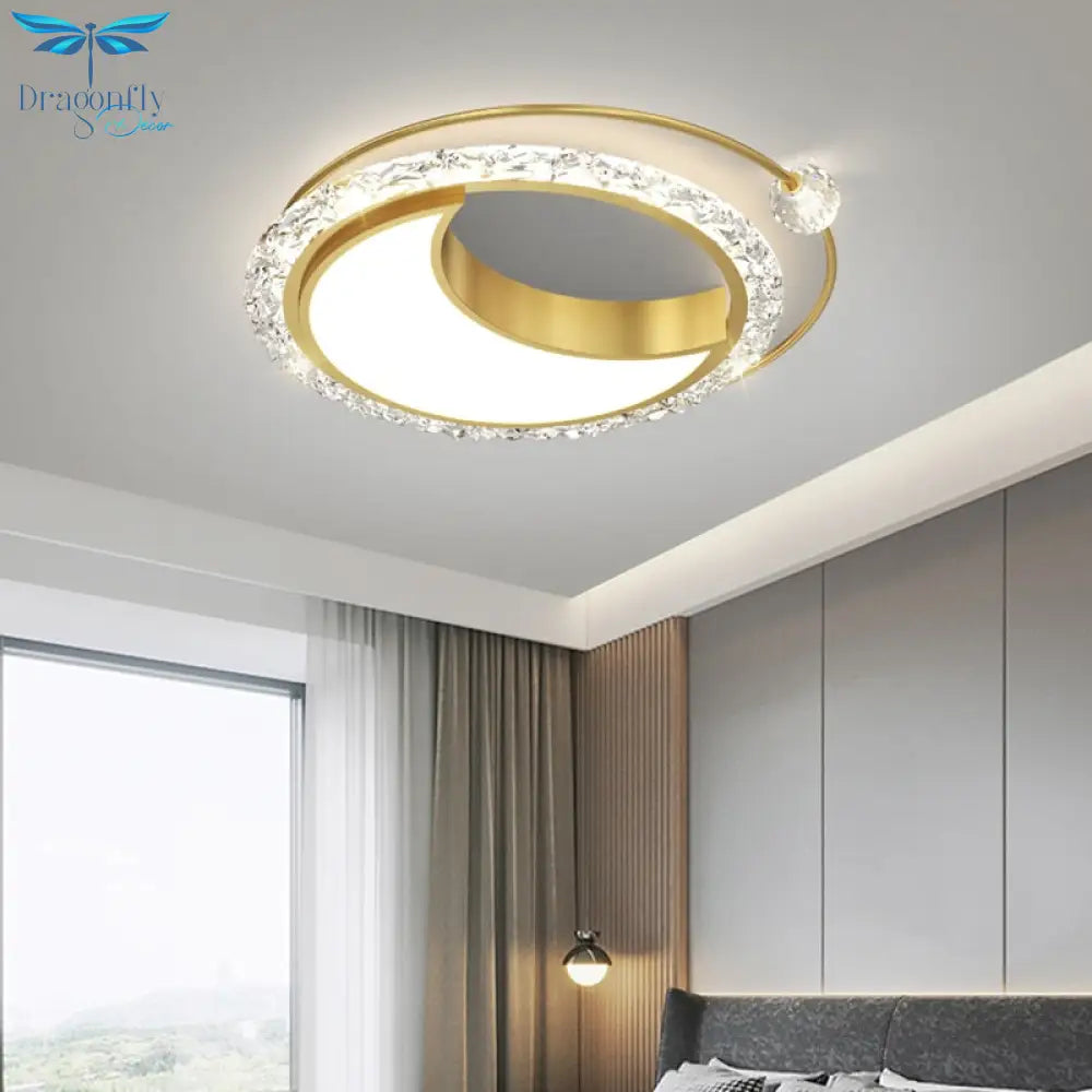 Nordic Bedroom Recessed Led Ceiling Lights Post - Modern Luxury Crystal Creative Living Room