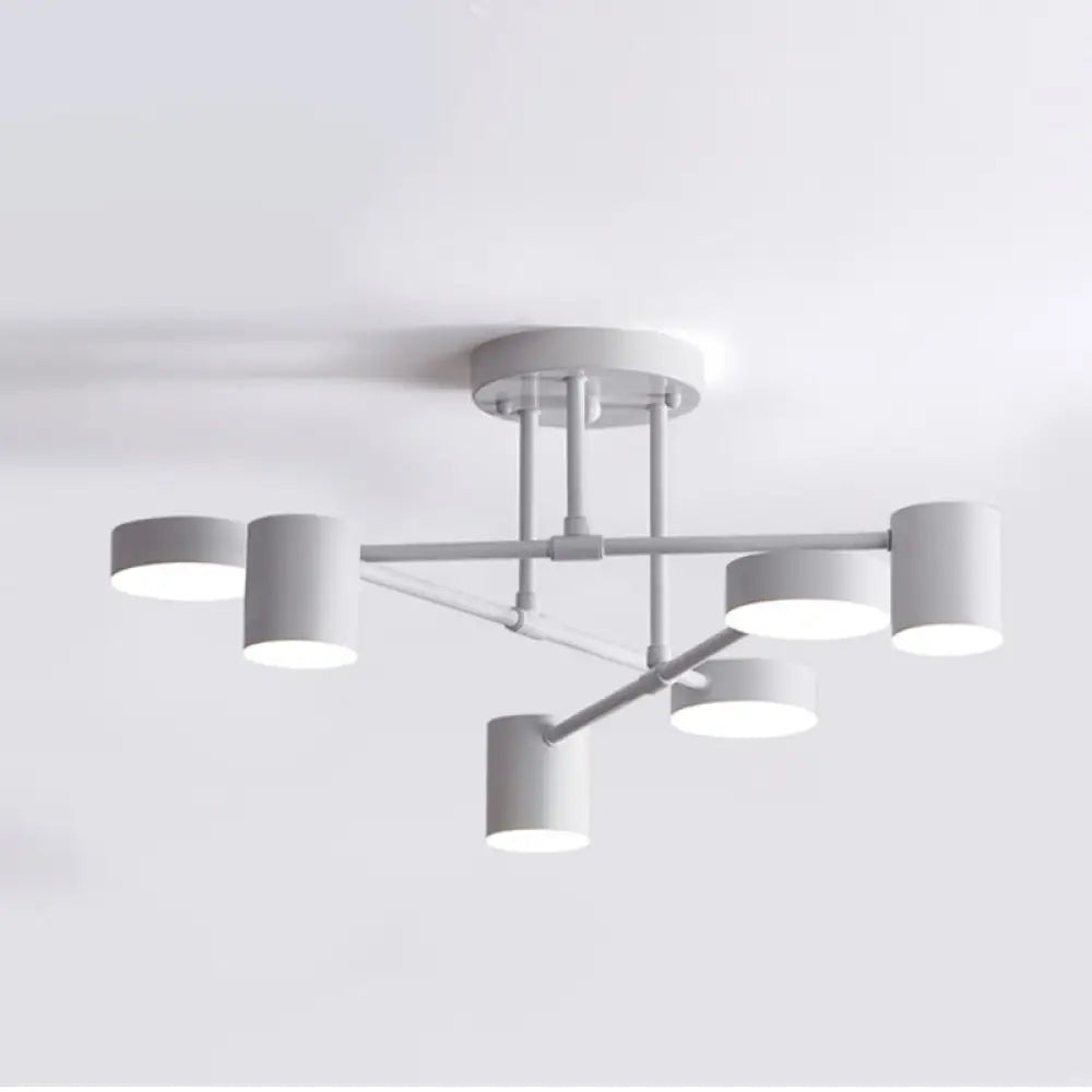 Nordic Ceiling Light Multiple Lamp Base Led Black/White/Gold For Living Room/Dining Room/Bedroom