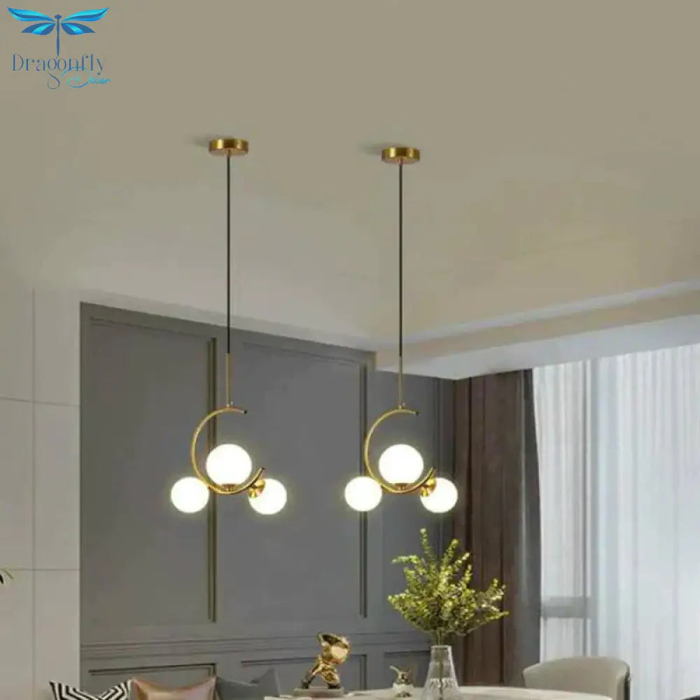 Nordic Corridor Lamp Creative Chandelier Bedroom Glass Light Luxury Decorative Lamps Pendant