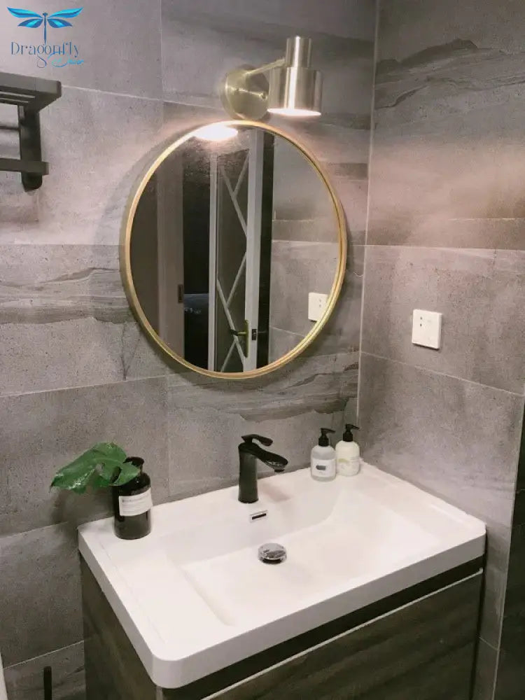 Nordic Golden Living Room Bedroom Bedside Bathroom Copper Wall Lamp Lamps