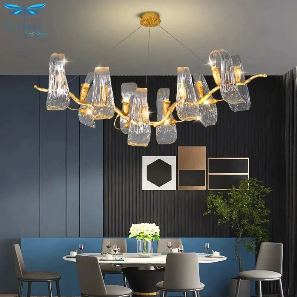 Nordic Home Decor Dining Room Pendant Lamp Lights Indoor Lighting Crystal Hanging Chandelier Lamps