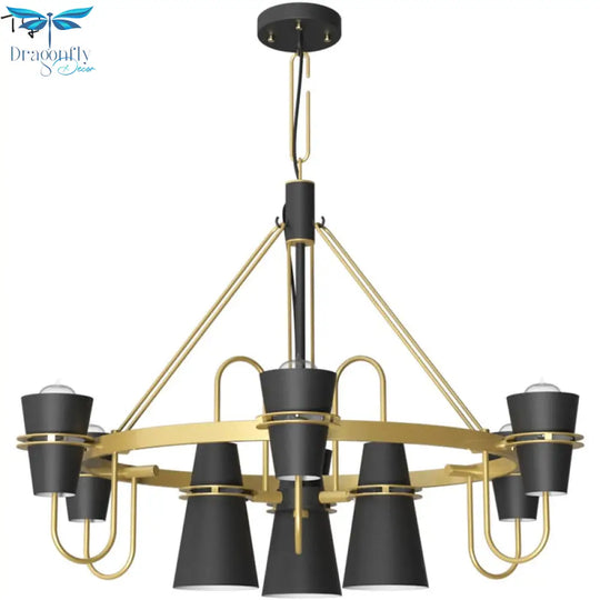 Nordic Horn Industrial Lamp Chandelier For Living Room Dining Led Lighting Fixtures Modern Iron Art