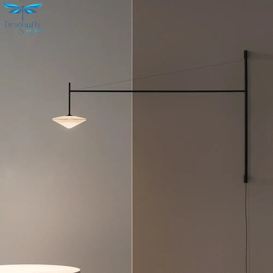 Nordic Led Wall Lamp Living Room Deocration Bathroom Light Background Corridor Long Rocker Arm Wall
